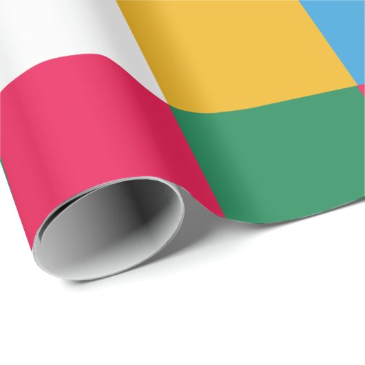 Farbenfrohe Tafel Geschenkpapier (Rolleneckpunkt)