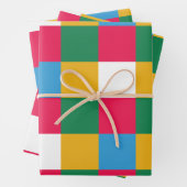 Farbenfrohe Tafel Geschenkpapier Set (Beispiel)
