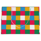 Farbenfrohe Tafel Große Geschenktüte (Vorderseite)