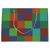 Farbenfrohe Tafel Große Geschenktüte (Vorderseite)