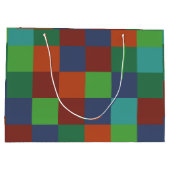 Farbenfrohe Tafel Große Geschenktüte (Rückseite)