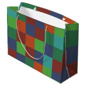 Farbenfrohe Tafel Große Geschenktüte (Rückseite Schrägansicht)