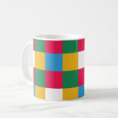 Farbenfrohe Tafel Kaffeetasse (Vorderseite Links)