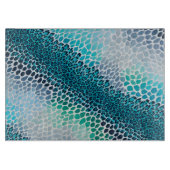 Farbenfrohe Tafel mit tierischer Printwerbung Schneidebrett (Vorderseite)