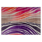 Farbenfrohe Tafel mit tierischer Printwerbung Schneidebrett (Vorderseite)