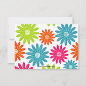 Farbenfrohe Tageszeitungen - Einladung zum Geburts (Rückseite)