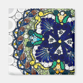 farbenfrohe Talavera-Keramik mexikanisch blau Foto Magnet