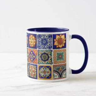 Farbenfrohe Talavera Tile - Porzellan Coffee Gesch Tasse