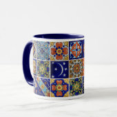 Farbenfrohe Talavera Tile - Porzellan Coffee Gesch Tasse (Vorderseite Links)