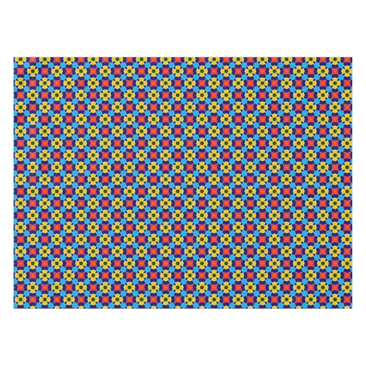 Farbenfrohe Talavera Tile Tableclout Tischdecke (Vorderseite (Horizontal))
