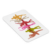 Farbenfrohe Tanzballerinas Magnet (Rechte Seite)