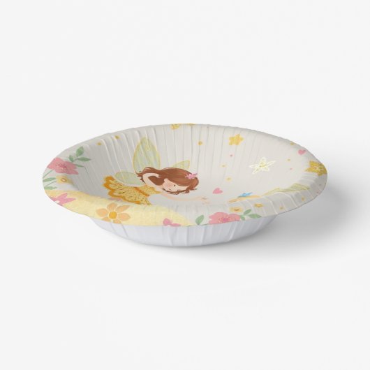 Farbenfrohe Tanzblumenmärchen1 & Gold Glitzer Pappteller (Gewinkelt)