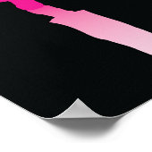 Farbenfrohe Tänzer tanzen um Poster (Ecke)