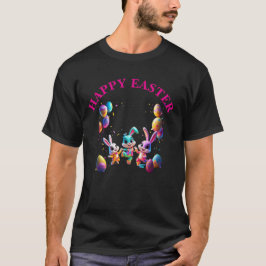 Farbenfrohe Tanzkunst Osterbände Party Mens T-Shirt