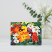 Farbenfrohe Tapeten Postkarte (Stehend Vorderseite)