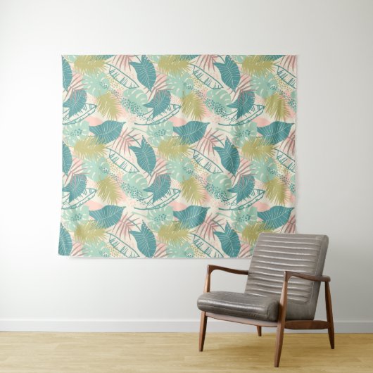 Farbenfrohe Tapisserien aus Leaf Wandteppich (Beispiel (Horizontal))