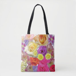 Farbenfrohe Tasche des Blutes - lebhafte Blumenbeu