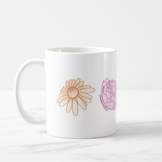 Farbenfrohe Tasse (Links)