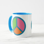 Farbenfrohe Tasse (Vorderseite Links)