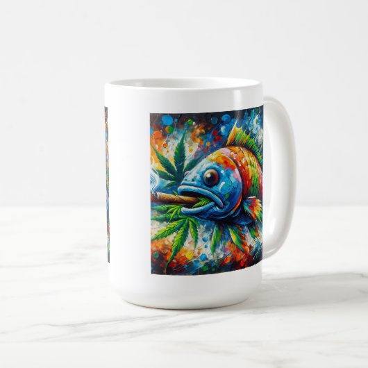 Farbenfrohe Tasse (VorderseiteRechts)