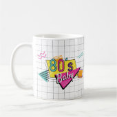 Farbenfrohe Tasse der 80er Jahre (Links)