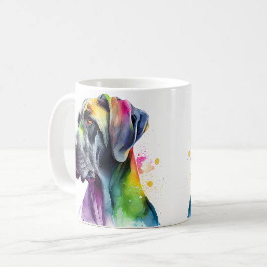 Farbenfrohe Tasse des Dosenpferdes, Cup (Vorderseite Links)