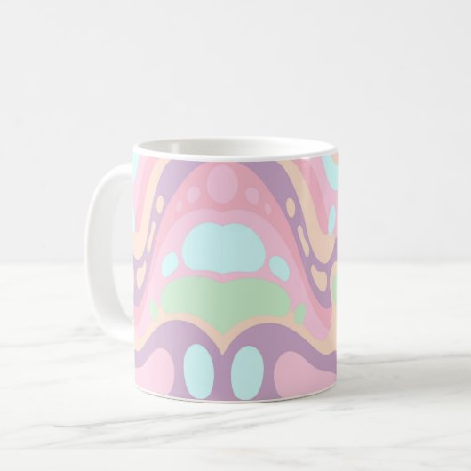 Farbenfrohe Tasse Happy Pastel (Vorderseite Links)