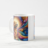 Farbenfrohe Tasse Tasse Keramik (Vorderseite Links)