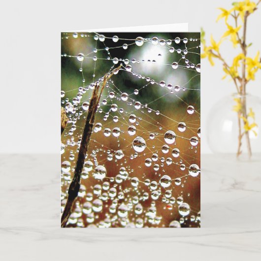 Farbenfrohe Taubenfallen Karte (Gelbe Blume)