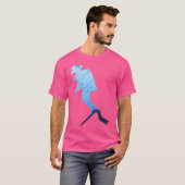 Farbenfrohe Tauchen T-Shirt (Vorne ganz)