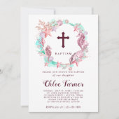 Farbenfrohe Taufe unter dem Meer Einladung (Vorderseite)