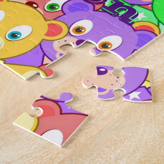 Farbenfrohe Teddy Bears Dekorative Jigsaw Puzzle (Seite)