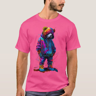 Farbenfrohe Teddybären Männer Frauen Kinder Hüftkl T-Shirt