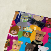 Farbenfrohe Teddybären mit vielen Berufen Strandtuch (Beispiel)