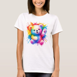 Farbenfrohe Teddybären Niedlicher Sommer T - Shirt