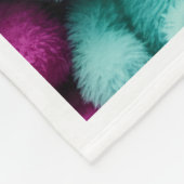Farbenfrohe Teddybären Sherpa-Decke Fleecedecke (Ecke)