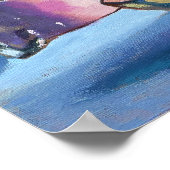 Farbenfrohe Tee-Cups Poster drucken (Ecke)