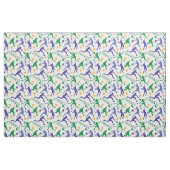 Farbenfrohe Tennis-Silhouetten1 anpassbar Stoff (Fat Quarter (45,7 x 55,9 cm))