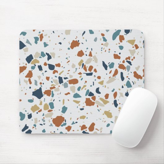 Farbenfrohe Terrazzo Digital Pattern Mousepad (Mit Mouse)