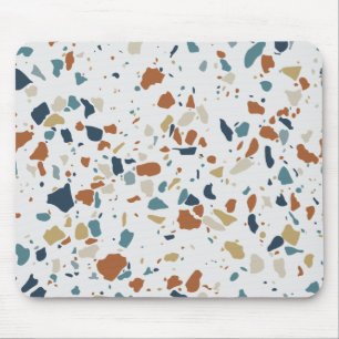 Farbenfrohe Terrazzo Digital Pattern Mousepad