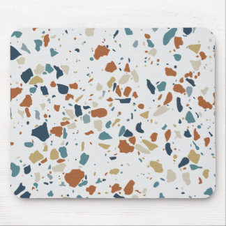 Farbenfrohe Terrazzo Digital Pattern Mousepad