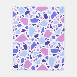 Farbenfrohe Terrazzo Muster Fleecedecke