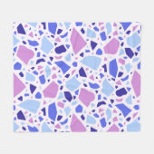 Farbenfrohe Terrazzo Muster Fleecedecke (Vorderseite (Horizontal))