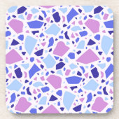 Farbenfrohe Terrazzo Muster Getränkeuntersetzer (Vorderseite)