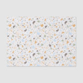 Farbenfrohe Terrazzo Muster Seidenpapier (Vorderseite)
