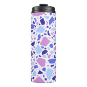 Farbenfrohe Terrazzo Muster Thermosbecher (Vorderseite)