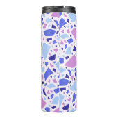 Farbenfrohe Terrazzo Muster Thermosbecher (Rückseite)