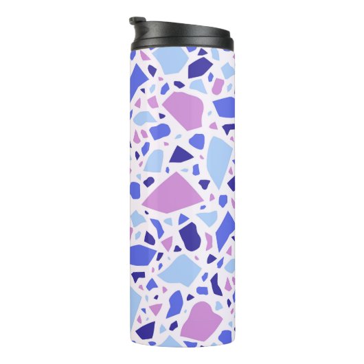 Farbenfrohe Terrazzo Muster Thermosbecher (Nach rechts gedreht)