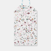 Farbenfrohe Terrazzo Muster Urlaub Geschenkanhänger (Rückseite)