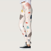 Farbenfrohe Terrazzo: nahtlose Felsfragmente. Leggings (Links)
